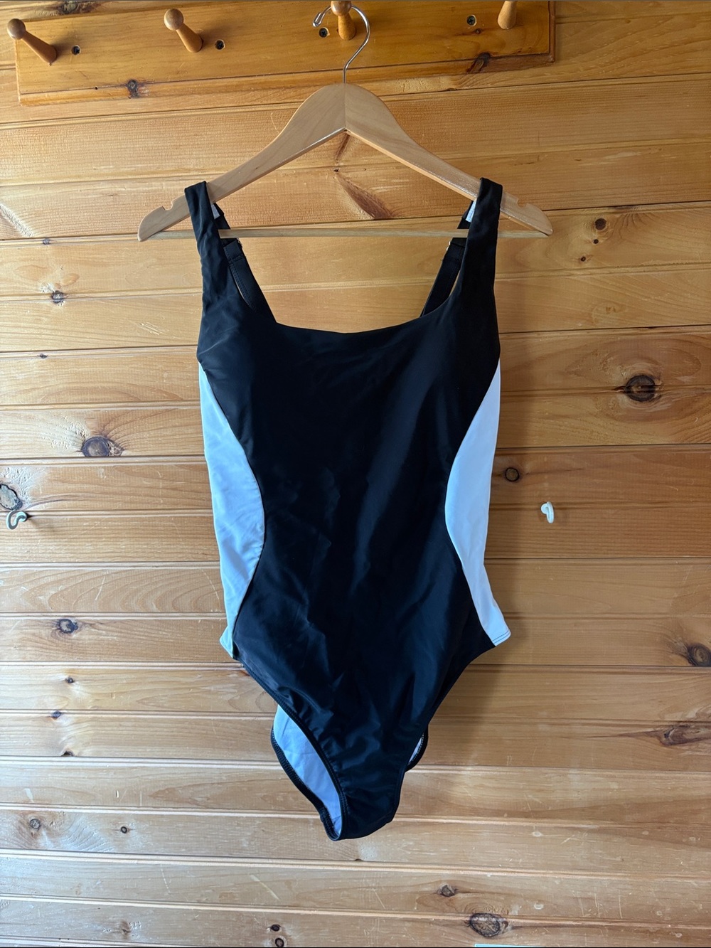 New Classic Black & White One-Piece Swimsuit